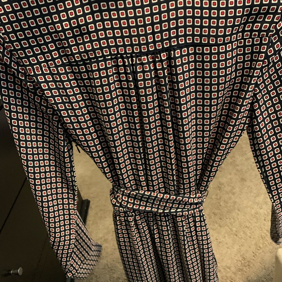 J.CREW Button-front dress in geometric print size 00 - Picture 5 of 5